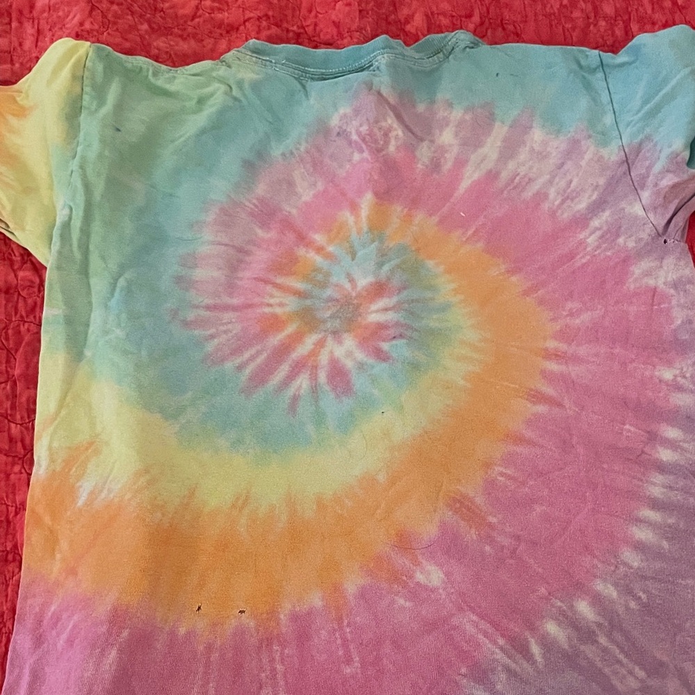 Vibrant Tie-Dye Kids Shirt with Grateful Dead Dancing Bears - Picture 4 of 4